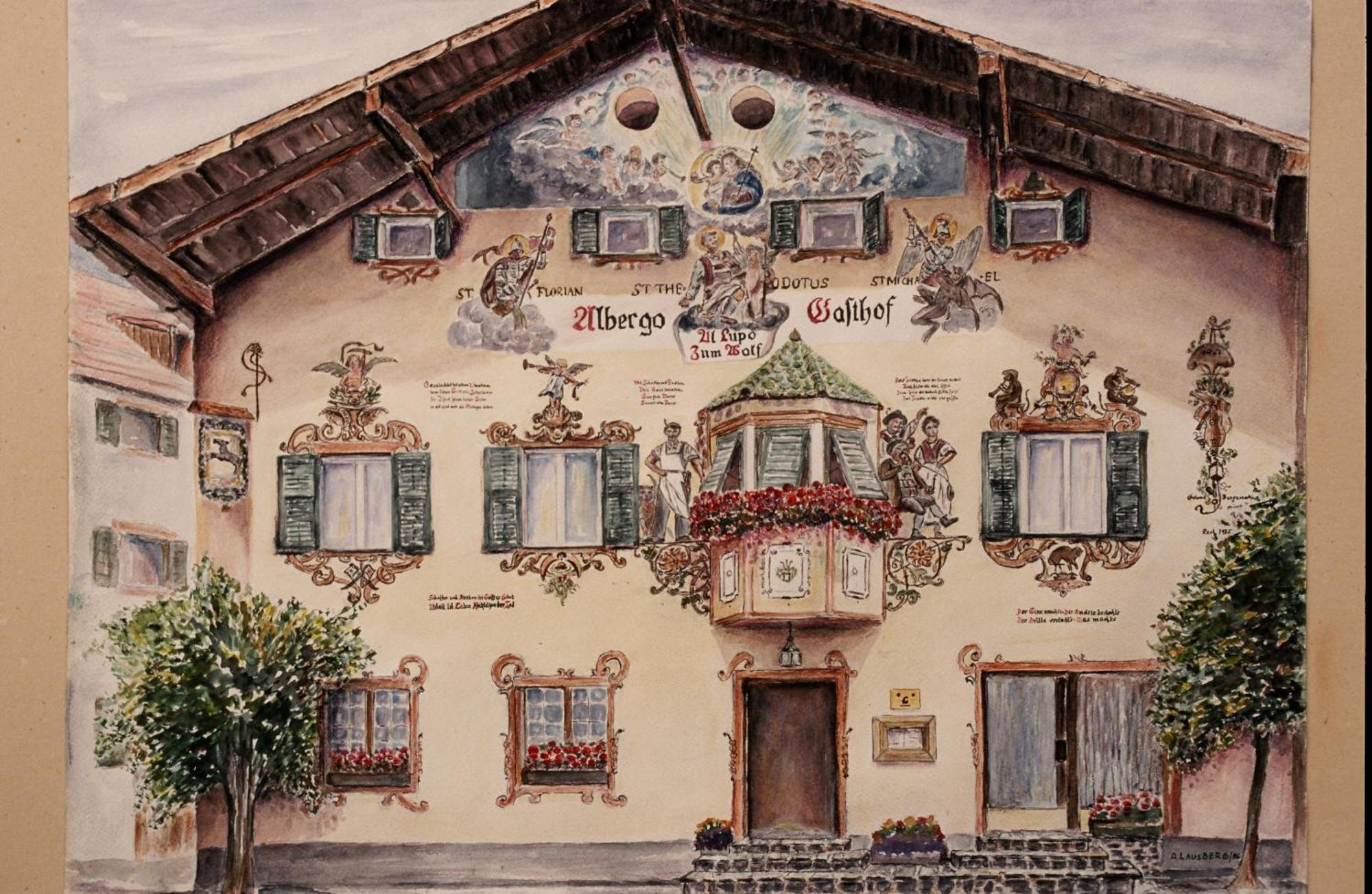 Hotel Zum Wolf Castelrotto Exteriér fotografie